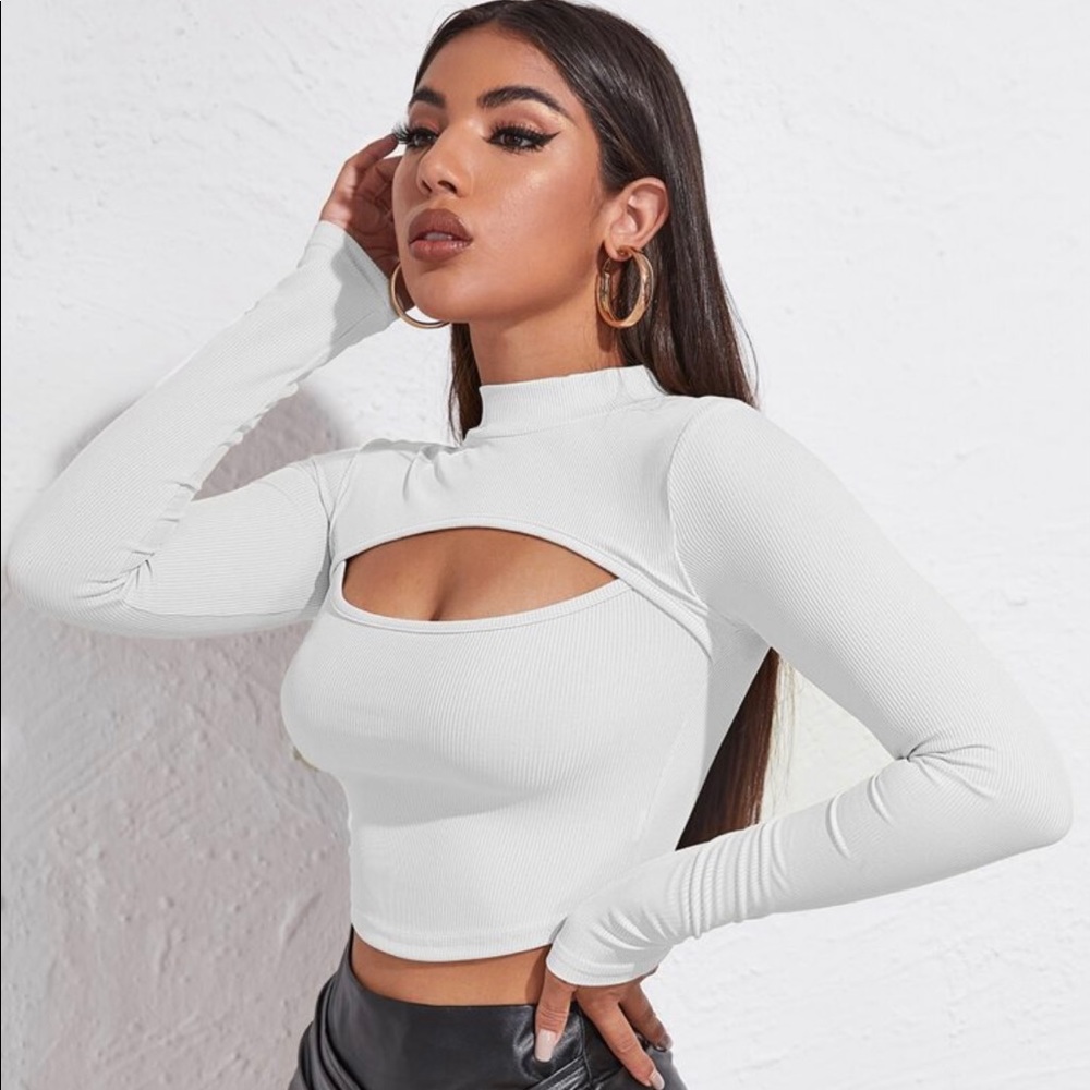 White open chest top